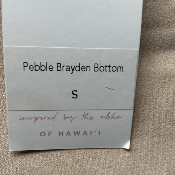 NWT Midori Pebbled Brayden Blue Patterned Bikini Bottom size S - Picture 4 of 5